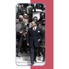 Aksesuarist Redmi 9 Uyumlu Atatürk 3 Baskılı Silikon Kılıf