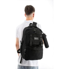 Baginn Ventis Unisex Kalemlikli 2'li Set Okul Çantası Lise Ortaokul Sırt Çantası 43*30 cm Çok Cepli Vnt7-F