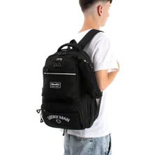 Baginn Ventis Unisex Set Okul Çantası Kalemlikli 2'li Lise Ortaokul Sırt Çantası 43*30 cm Çok Cepli Vnt7-G