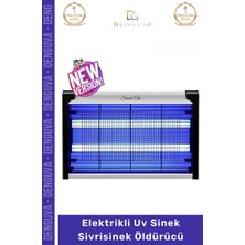 #sivrisineköldürücü 37X25 cm 6W 2000V Çift Floresan Mor Işık Etkili Güçlü Yazlık Balkon Kafe Lokanta Askılı Sinek Sivrisinek Öldürücü