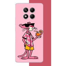 Aksesuarist Redmi Note 14 Pro 5g Uyumlu Pembe Panter 1 Baskılı Silikon Kılıf