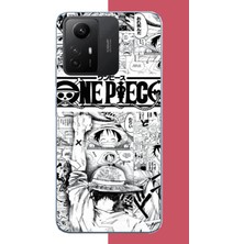 Aksesuarist Redmi Note 12S Uyumlu Onepiece Kolaj Baskılı Silikon Kılıf