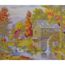 Mentaş Boncuklu Goblen Taşlı Pano Elmas Boyama Mozaik Resim Set Ebatları 21X25 Çocuklar Için