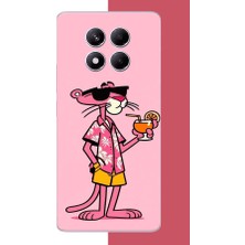 Aksesuarist Redmi Note 14 Pro Plus Uyumlu Pembe Panter 1 Baskılı Silikon Kılıf