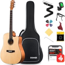 Die Grup DAD-140C Dreadnought Akustik Gitar Paketi (Natural)