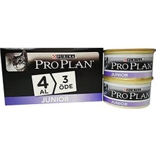 Die Grup Pro Plan Proplan Junior Tavuklu Yavru Kedi Konservesi 85 gr 4 Al 3 Öde