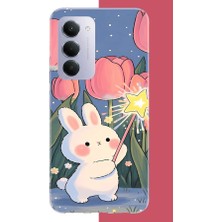 Aksesuarist Redmi 15 4g Uyumlu Peluş Tavşan Baskılı Silikon Kılıf