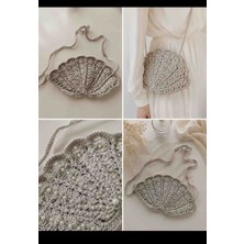 Belirtilmemiş Zeynep Beautly Handmade Simli Midye Çanta