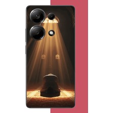 Aksesuarist Redmi Note 13 Pro 4g Uyumlu Huzur Dua Baskılı Silikon Kılıf