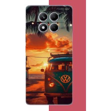 Aksesuarist Redmi Note 14 Pro Plus Uyumlu Vw Güneş Batımı.jpeg Baskılı Silikon Kılıf