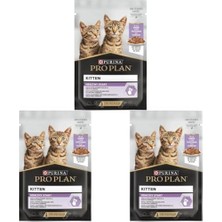 Die Grup Pro Plan Pouch Hindili Yavru Kedi Konservesi 85GR (3 Paketi)