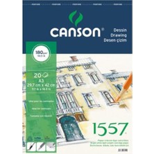 Die Grup 1557 Resim ve Çizim Blok 180GR A4 20YP Üstten Spiralli Resim Defteri