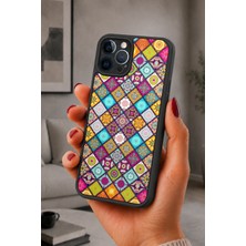 BG AKSESUAR iPhone 13 Pro Max Uyumlu Mandala Desenli Kamera Korumalı Darbelere Dayanıklı Kılıf