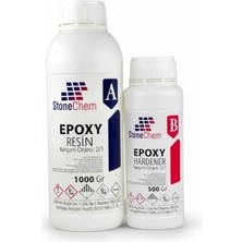 Die Grup Taşın Kimyasıyız... Stonemix Süper Şeffaf Epoksi Reçine 1.5 kg