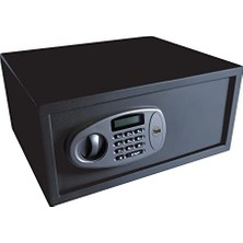 Die Grup Yale LCD Ekranlı Laptop Tipi Kasa Y-LTS0000 - Standart Güvenlik - Master Şifre - 2 Adet 6 Şifeli Anahtar - 20 x 43 x 35 cm - Siyah