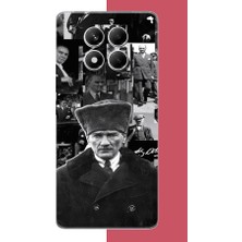 Aksesuarist Redmi Note 14 Pro Plus Uyumlu Atatürk Kolaj 2.jpeg Baskılı Silikon Kılıf
