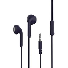 Die Grup Anka Cep Samsung Galaxy M12 Uyumlu 3.5mm Kulak Içi Kablolu Kulaklık Lacivert, ZR-ER06-16