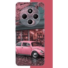 Aksesuarist Redmi 14C Uyumlu Pembe Vos Vos Baskılı Silikon Kılıf
