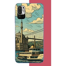 Aksesuarist Redmi Note 10 5g Uyumlu Istanbul Baskılı Silikon Kılıf