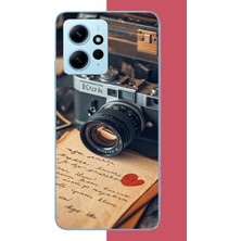 Aksesuarist Redmi Note 12 4g Uyumlu Paloroid Kamera Baskılı Silikon Kılıf