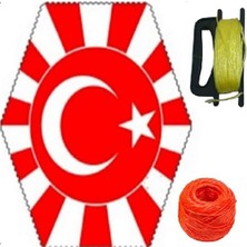 Die Grup Uçurtma Çıtalı Bayrak Modeli Yedek Ipli 1 Adet  Çıtalı Uçurtma 1 Adet