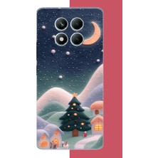 Aksesuarist Redmi Note 14 Pro 5g Uyumlu Pofuduk Kar Baskılı Silikon Kılıf