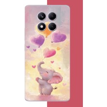 Aksesuarist Redmi Note 14 Pro Plus Uyumlu Minik Fil Baskılı Silikon Kılıf