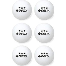 Die Grup Delta 3 Yıldız 6 Adet Masa Tenisi (Pin) Topu
