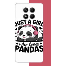 Aksesuarist Redmi Note 14 Pro 4g Uyumlu Kawaii Panda Baskılı Silikon Kılıf