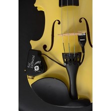 Die Grup Joy Model Akustik Keman Için Piezo Mikrofon – Pasif Manyetik Pickup, Temaslı Montaj, Doğal Ton, 6.35MM Jak, Amfi ve Kayıt Için Uyumlu 2 Renk Seçeneği Siyah Beyaz (5, Siyah)