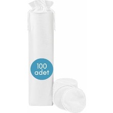 Die Grup 100 Adet Yuvarlak Makyaj Temizleme Pamuğu -%100 Saf Premium Kalite Disk Pamuk, Fondöten ve Makyaj Çıkarma Pedi, Tüy Bırakmaz, Yumuşak ve Taşınabilir (M, Adet, 100)