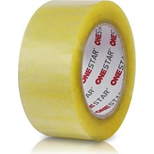 Die Grup BADEM10 Onestar Koli Bandı 45 mm x 100 mt Şeffaf Güçlü Yapışkanlı Kopmayan Bant