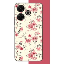 Aksesuarist Redmi 13 Uyumlu Kırmızı Pattern Baskılı Silikon Kılıf