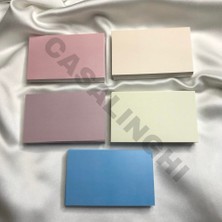 Die Grup Karışık Renkli Mesaj Kartı 50 Adetli Set 5 Farklı Renk Tek Taraflı Yazılabilir Not Kartı 8x5 cm Tebrik Hediye – Bisaccia (50, Karışık)