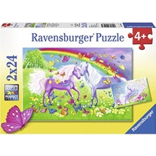 Die Grup 2X24 Parçalı Puzzle Gökkuşağı Atları