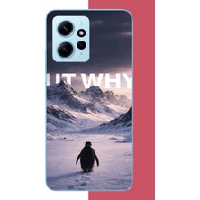 Aksesuarist Redmi Note 12 4g Uyumlu Nihilist Penguen Baskılı Silikon Kılıf