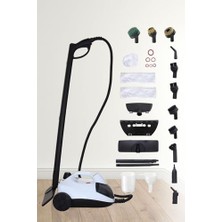 Die Grup KF2707 Pro Çok Fonksiyonlu Buharlı Temizlik Makinesi, Beyaz, 2000W, 220-240V, 50/60Hz