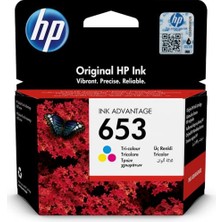 Die Grup Hp 653 Renkli Mürekkep Kartuş 200 Sayfa (3YM74AE)