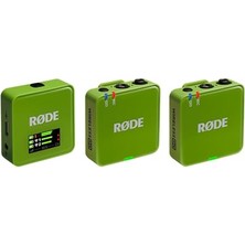 Die Grup Røde Wireless Go (Gen 3) - Üçüncü Nesil, 32-Bit, Çift Vericili, Kayıt Özellikli Kablosuz Mikrofon Seti (Yeşil)