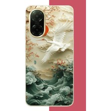 Aksesuarist Redmi A5 Uyumlu Uçan Leylek Baskılı Silikon Kılıf