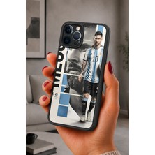 BG AKSESUAR iPhone 12 Pro Max Uyumlu Lionel Desenli Kamera Korumalı Darbelere Dayanıklı Kılıf