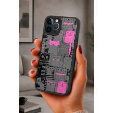 BG AKSESUAR iPhone 12 Pro Max Uyumlu Pembekedi Desenli Kamera Korumalı Darbelere Dayanıklı Kılıf