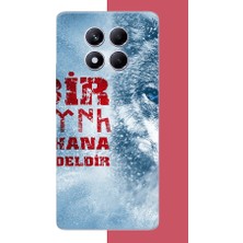 Aksesuarist Redmi Note 14 Pro Plus Uyumlu Ulu Kurt2 Baskılı Silikon Kılıf