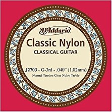 Die Grup Daddario J2703 Klasik Gitar Tek Teli, Classic Nylon, Normal Tensi