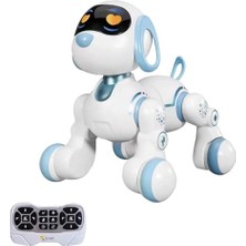 Die Grup Giffy / 30 Fonksiyonlu Uzaktan Kumandalı Şarjlı Sesli Işıklı Dokunma Algılama Programlama Robot Köpek El Sensörlü Şarjlı Işıklı Müzikli Dansçı Robot Köpek ve Kedi (Köpek)
