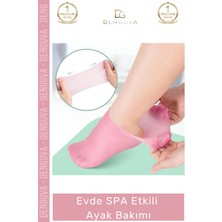 Premium Silikon Nemlendirici Çorap Kuru Çatlak Topuk Bakımı Evde Spa Etkili Ayak Bakımı