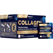 Die Grup Nutraxin Beauty Gold Collagen C Vitamini, Hyalüronik Asit, Kolajen Takviye Edici Gıda (1 x 30 Adet)