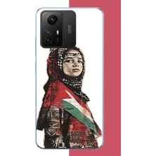 Aksesuarist Redmi Note 12S Uyumlu Filistin2 Baskılı Silikon Kılıf