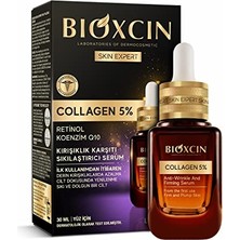 Die Grup Bioxcin Collagen Serum 5% – Kırışıklık Karşıtı ve Sıkılaştırıcı Yüz Serumu – Retinol, Koenzim Q10 ve Lipozom Teknolojili – 30 ml