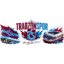 Btg 3D Design Taraftar Kupa Baskısı Trabzonspor Btg-K-Tra-02